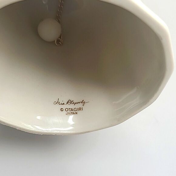 Otagirl Japan Vintage 'Iris Rhapsody' Porcelain Bedside Bell (70's) - Picture 4 of 4